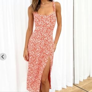 Beginning Boutique Printed Midi Dress